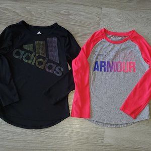 Girls Under Armour/ Adidas Shirts